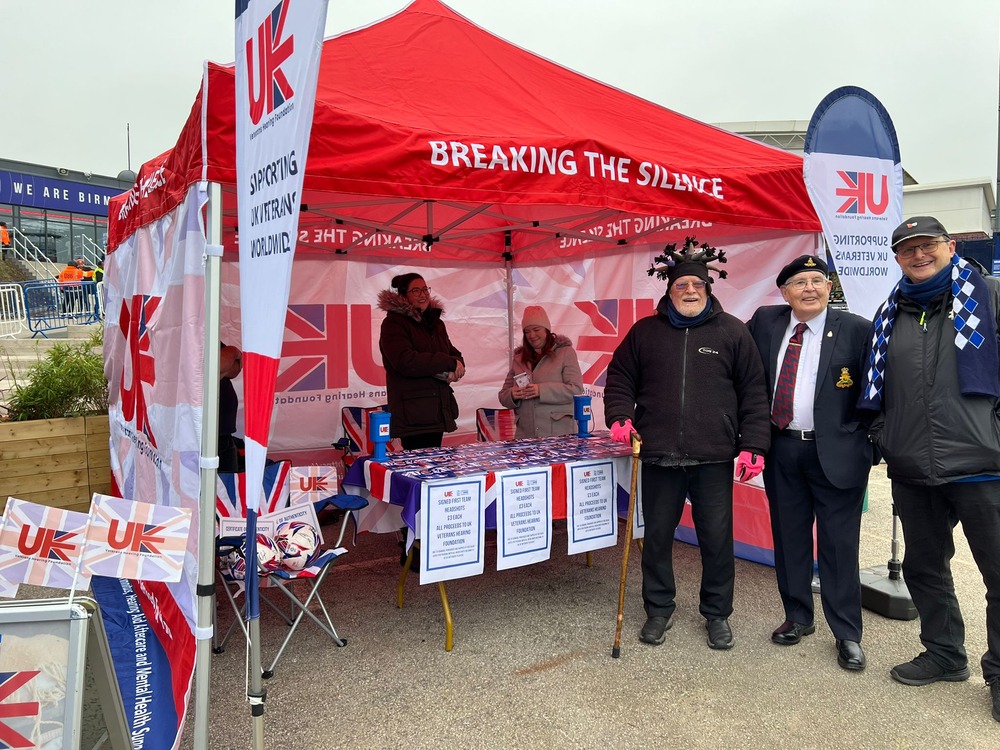 UKVHF team at BCFC on Remembrance day with supporters